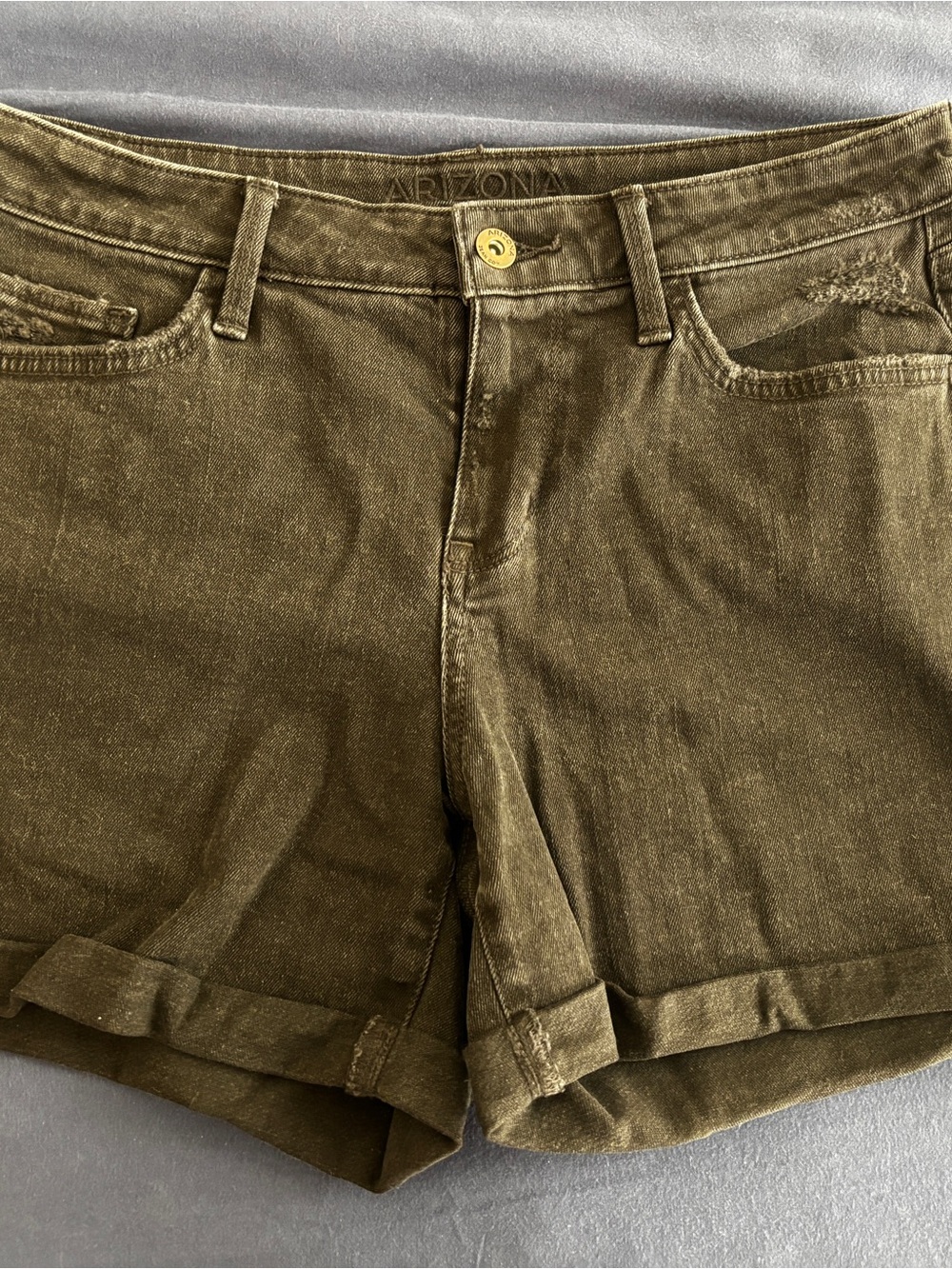 Arizona Jean Company Black Cuffed Women's Denim Shorts